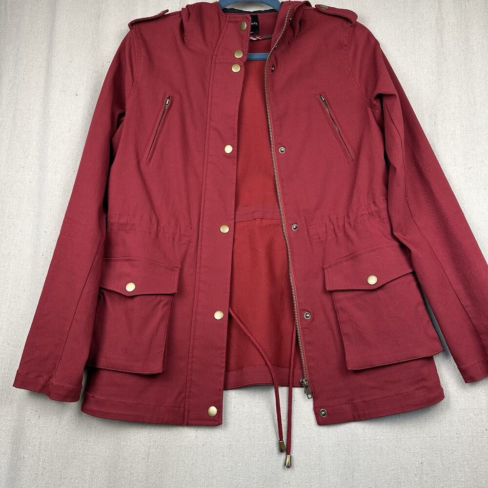 Eden Society Women's Jacket XS Red Stretchy Pockets